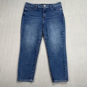 Talbots High Rise Crop Jegging Jeans Women's 12 Stretch Clean Classic